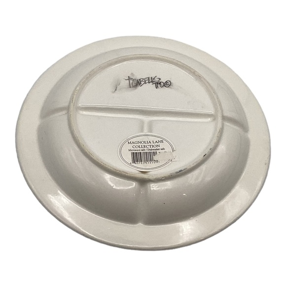 Magnolia Lane Divided Plate by T Cabells Too. Childs divided plate - Picture 3 of 4